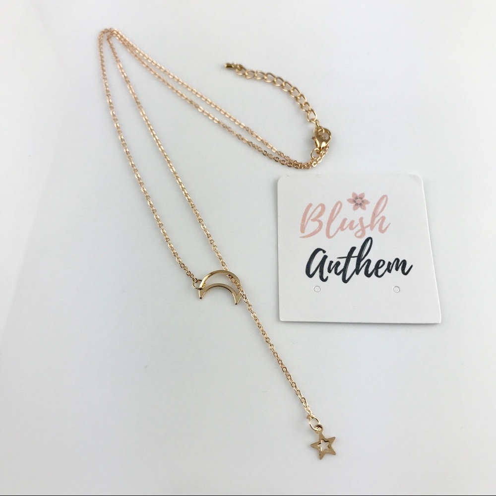 3 for $25✨Moon Stars Lariat boho necklace - Picture 6 of 8